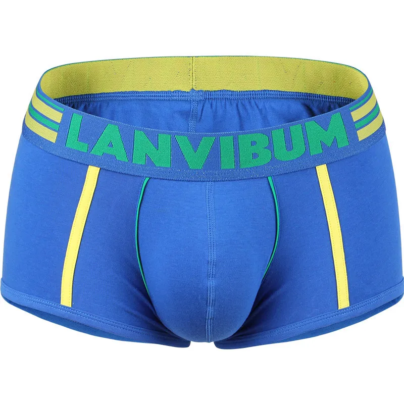 LANVIBUM, сексуальное нижнее белье для мужчин, новые модные боксеры, мужские трусы, мужские хлопковые боксеры, шорты, мужские боксеры, шорты, Cueca, мужские трусы