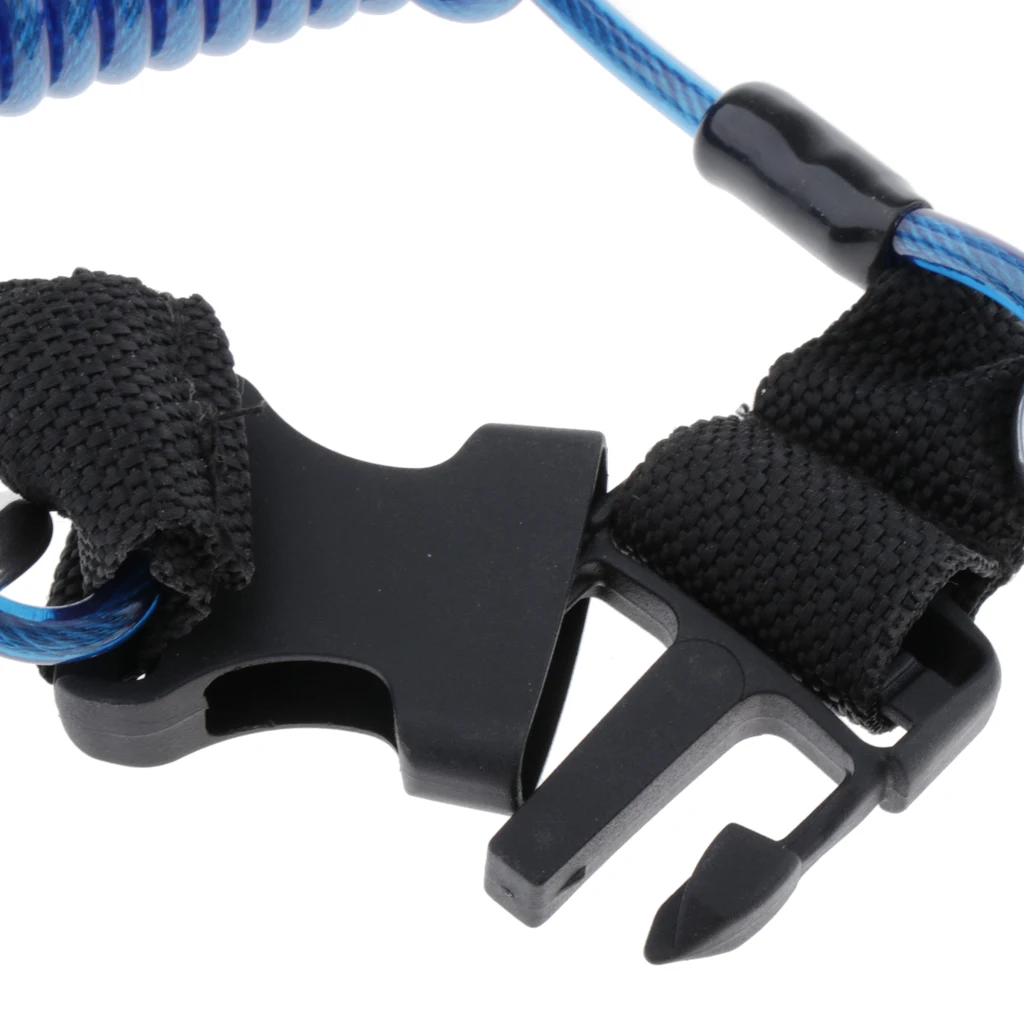 Durable Diving Reef Hook Coil Lanyard Cave Dive Snorkeling Clip Safety Gear Safety Accessories Equipment