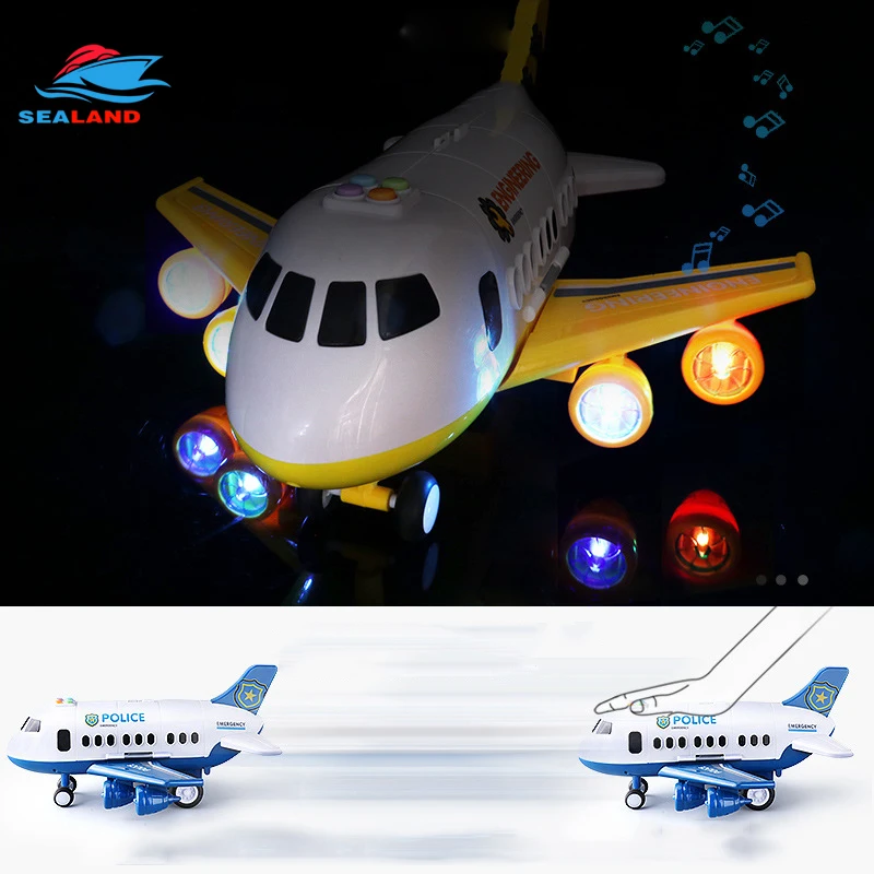 10 стильных детских игрушек модель самолета музыкальная дорожка инерционный воздушный лайнер большой пассажирский самолет Diecasts& игрушечные транспортные средства Детские самолеты