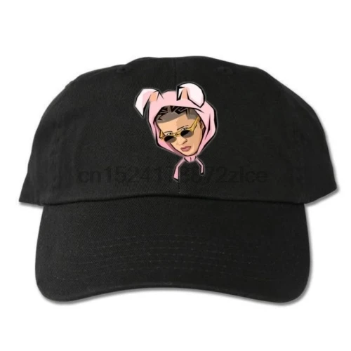 Бейсболка BAD BUNNY черная Регулируемая Кепка