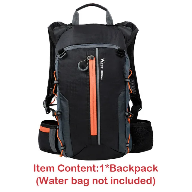 Orange Bag Only Водонепроницаемая велосипедная сумка, Велоспорт рюкзак дышащий 10L Сверхлегкий велосипед водонепроницаемая сумка для альпинизма Велоспорт гидратации рюкзак - Цвет: Orange Bag Only