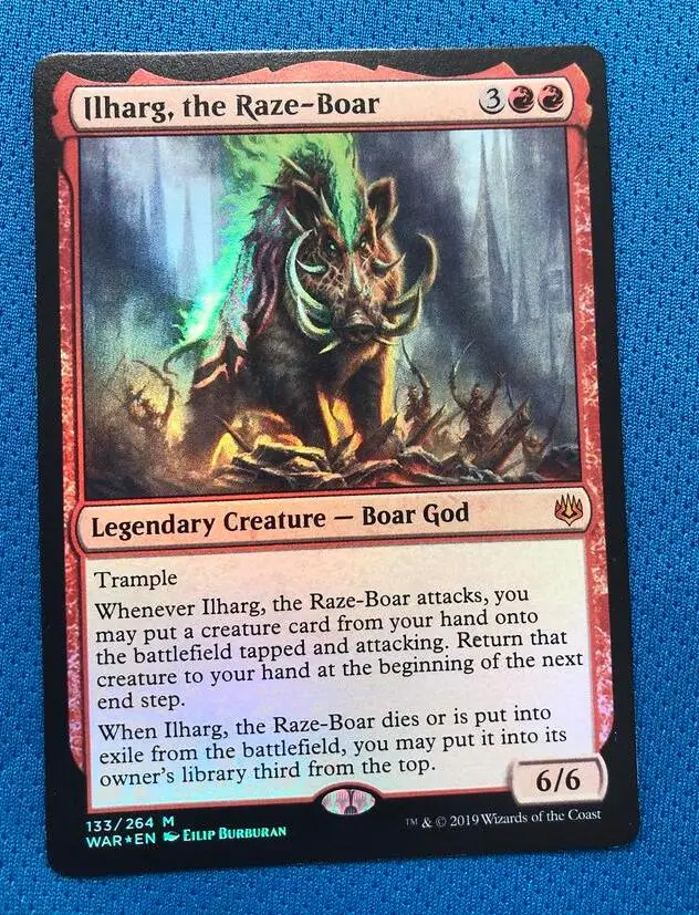 Ilharg, the raze boar WotS foil magician ProxyKing 8,0 VIP прокси-карты для сбора каждой карты mg