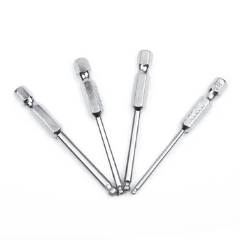 

7pcs S2 Steel 65mm Hex Shank Magnetic Ball Head Screwdriver Bit 2/2.5/3/4/5/6mm With Hexagonal Shank