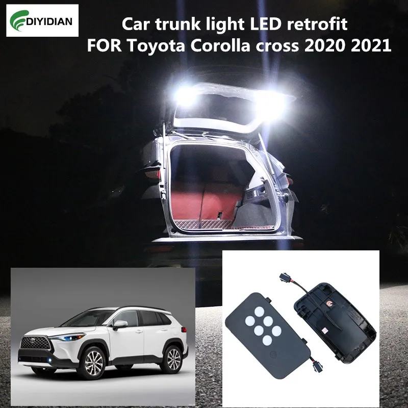 

Car trunk light LED retrofit FOR Toyota Corolla cross 2020 2021 interior reading light rear tail box color enhancement light