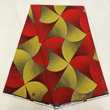 ESEWING Высококачественная африканская вощеная ткань принтом хлопок Анкара швейный материал для платья Анкара восковая Ткань 6 ярдов 06