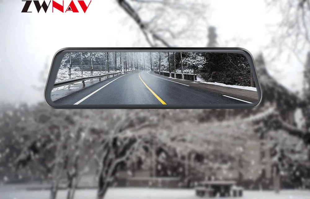 1" поток Медиа android зеркало автомобиля зеркало заднего вида Dash Cam FHD 1080P супер ночного видения сенсорный видеорегистратор камера с ADAS gps NAVI