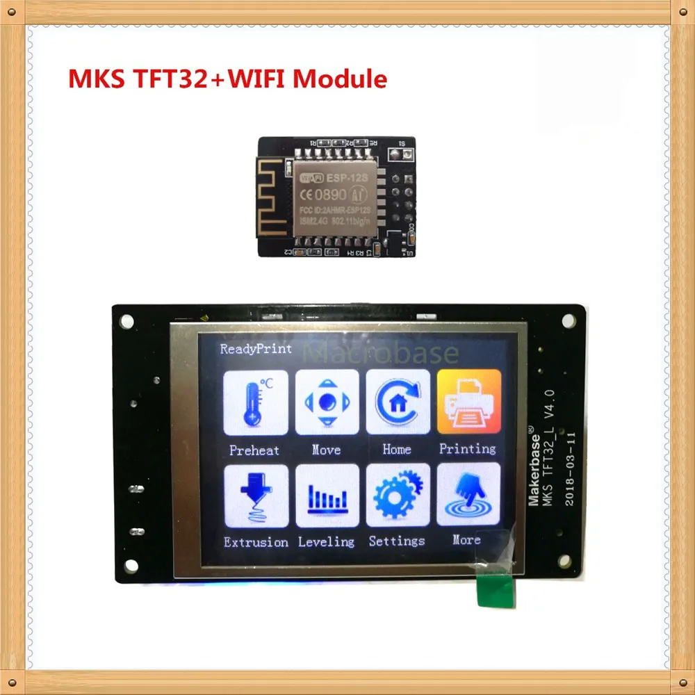 MKS TFT32 v4.0 сенсорный экран + TFT Wi Fi часть брызг lcds умный контроллер прикосновение 3 2