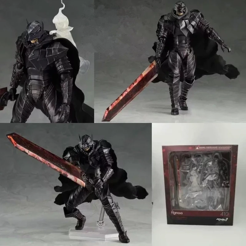 Figma 410 Berserk Black Swordman экшн фигурка модели игрушки коллекционные куклы для подарков 16