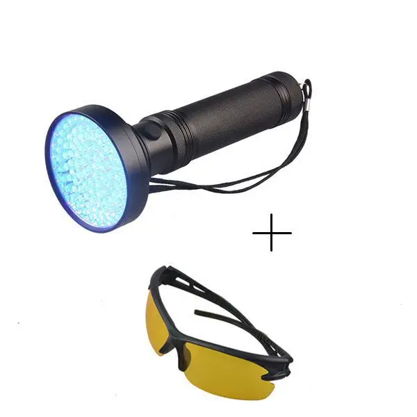 

100LED Violet Flashlight UV According Scorpion Flashlight Facemask Fluorescent Agent Detection Flashlight Manufacturers Direct S