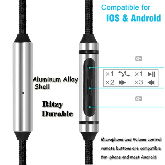 ABLET Câble Audio USB C Compatible Avec Casque Sennheiser HD400S HD4.40 HD4.40BT HD4.50 HD4.50BTNC, Microphone De Volume à Distance Compatible Avec