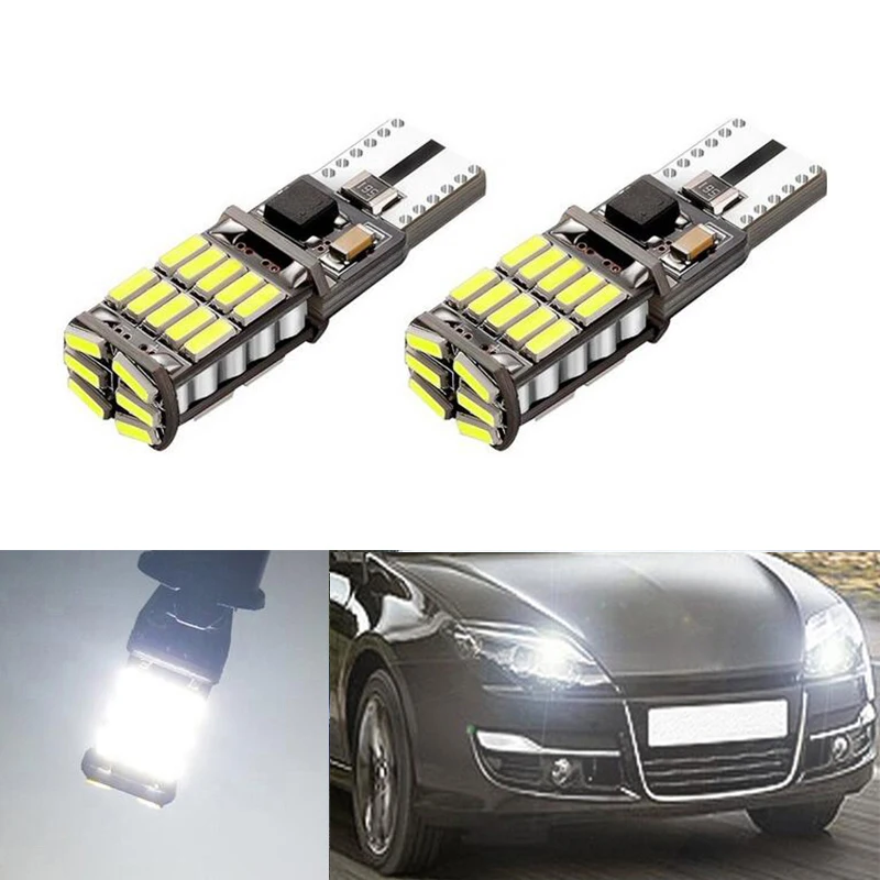 2x T10 W5W светодиодный габаритный фонарь маркер лампа Canbus Ошибка бесплатно для Renault Koleos Megane сценический флюенс Laguna Velsatis