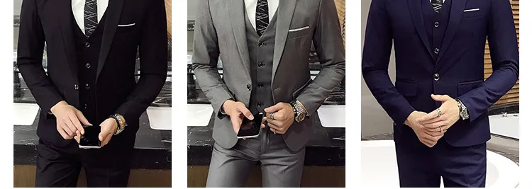 Hca95793cea92449ab19aed25ce7c52e40 Jacket Vest Pants Mens Casual Business Formal Thin Solid Color Suit 3Pcs and 2Pcs High-end Groom Wedding Dress Blazer Trousers