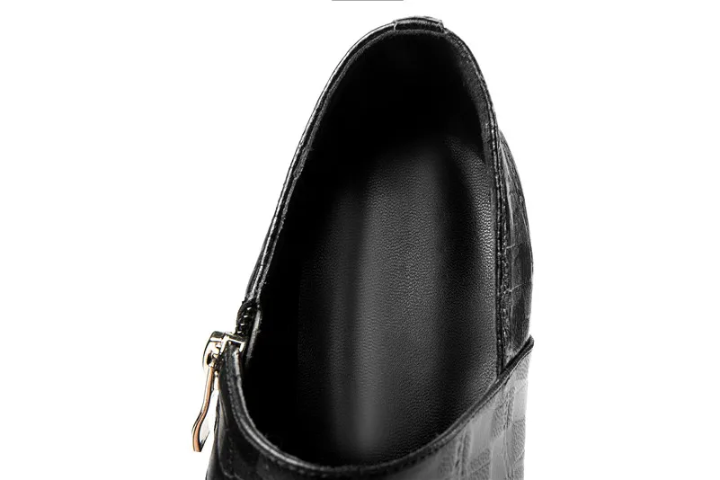 FEDONAS/весна-лето; качественные женские туфли-лодочки из натуральной кожи; Классические Вечерние туфли на высоком каблуке с молнией; женские туфли на необычном каблуке