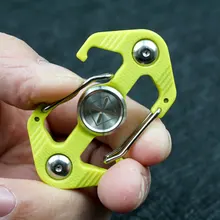 Карабин брелок ручной Спиннер сплав Забавный Многофункциональный Спиннер креативный Досуг EDC для взрослых антистрессовая игрушка для детей с СДВГ