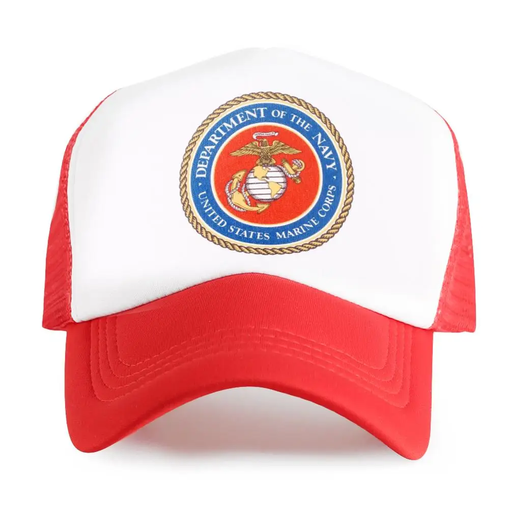 

Children Baseball Cap Mens US Marine Corps K pop Trucker Fitted Hat Women Snapback Hip Hop Mesh Bone Army Caps Summer Dad