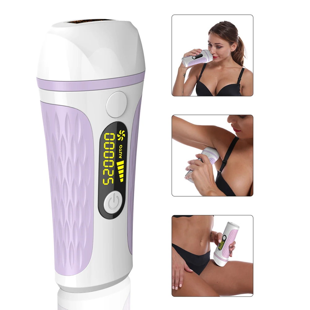 

IPL Epilator Hair Removal Laser Epilator Hair Remover for Permanent 500000 Flash with LCD Painless Personal Care Appliance
