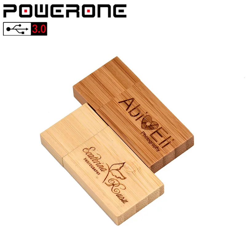 POWERONE USB 3,0 персональный логотип деревянный блок USB флеш-накопитель Красная деревянная Флешка 4 ГБ 16 ГБ 32 ГБ 64 ГБ флеш-накопитель карта памяти подарок