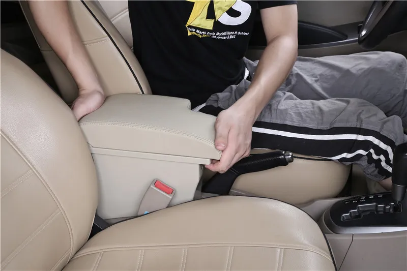 Для hyundai Solaris 2/Verna подлокотник коробка центральный магазин содержимое коробка с подстаканником пепельница автомобиль-Стайлинг аксессуар