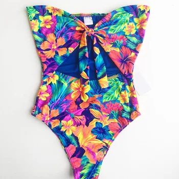 

Ashgaily 2020 New Sexy One Piece Swimsuit High Cut Swimwear Women Swimsuit Push Up Bathing Suits Beach Wear Summer Monokini