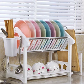 

Multi-function Kitchen Shelf Stainless Steel Rack Condiment Knife Chopping Board Shelf Double Layer Kitchen Storage Holder