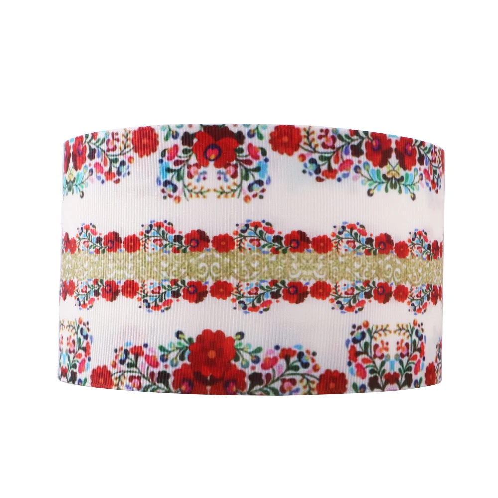 Аксессуары David 75 мм корсажная лента с цветочным принтом растений ткань сделай сам