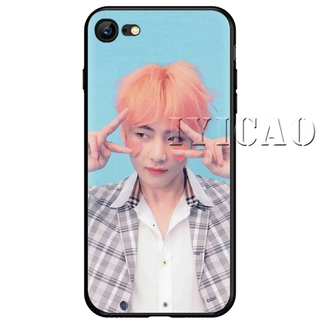 3 Kim Taehyung V Мягкий силиконовый чехол для телефона для iPhone 5 6 7 8 11 5S 6s 6s Plus 7Plus 8Plus X XS XR XSMax 11 Max 11 Pro - Цвет: 3
