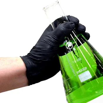 

100PCS Black Disposable Gloves Latex Dishwashing/Kitchen/Medical /Work/Rubber/Garden Gloves Universal For Left and Right Hand