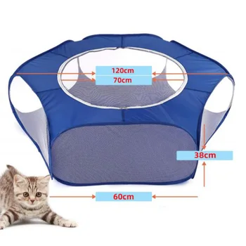

Small Animals Playpen Cage Breathable Waterproof Small Pet Cage Tent with Zippered Cover Yard Fence Fe26
