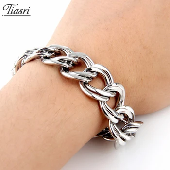 

Tiasri Top Quality 316L Stainless Steel Man Womens Chain Bracelet With Cute Dolphin Charm Friends Gift Male Jewelry Wholesale