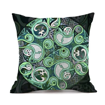 

Geometric patterns One Piece 3D printed Polyester Decorative Pillowcases Throw Pillow Cover Square Zipper Pillow cases style-3