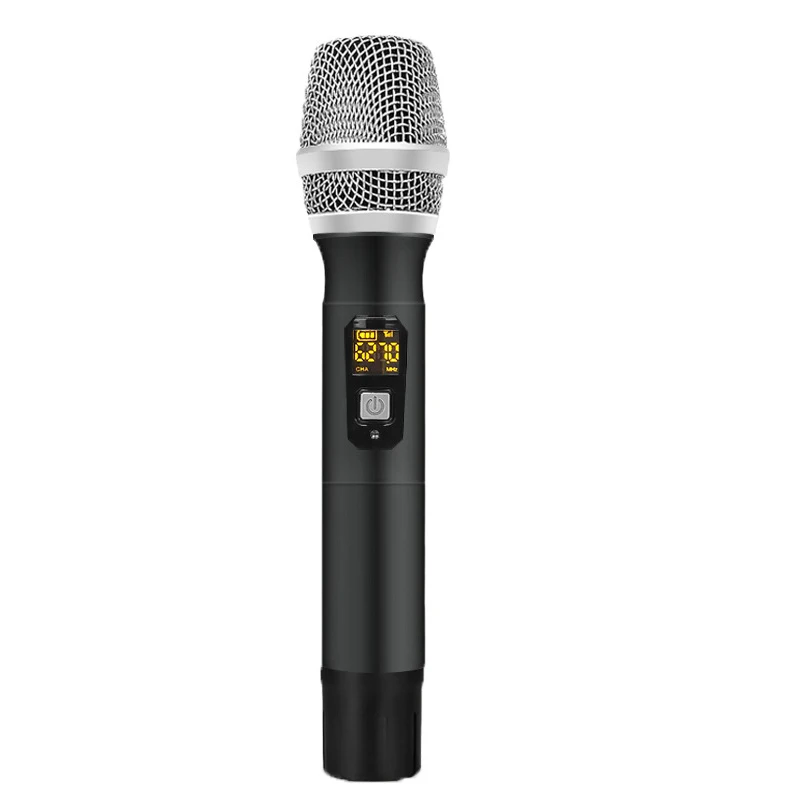 

BESTUHF 25 Channel Handheld Wireless microphone with Mini Receiver 1/4 inch Output for Stage/Karaoke/Church/Party/Business Meeti