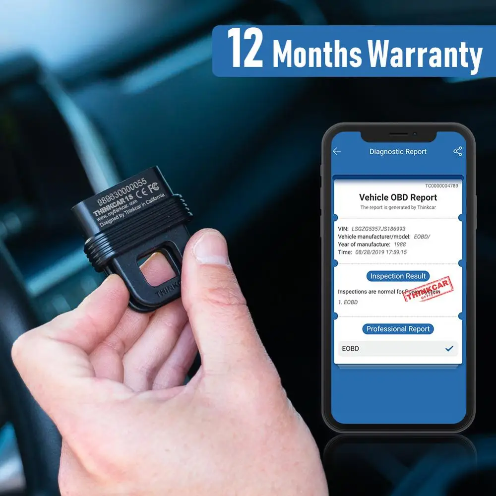 THINKCAR 1 bluetooth сканер инструмент полносистемный диагностический дистанционный диагностический черный ящик запись данных OBD2 сканер для iOS/Android