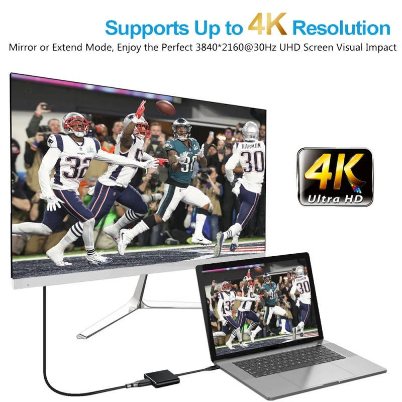 USB C к HDMI 4K адаптер типа C к HDMI USB 3,0 USB-C позолоченный конвертер адаптер для Macbook Pro/Chromebook Pix проектор