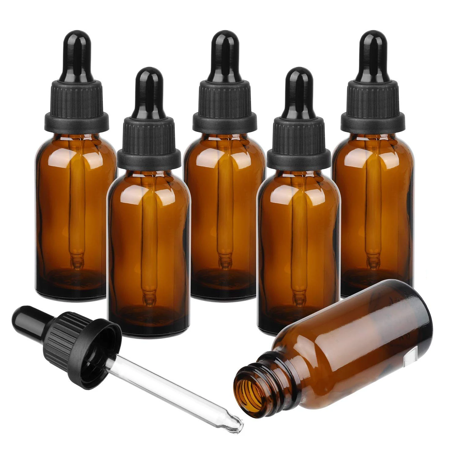

10Pcs/lot Amber Dropper Bottles With Glass Pipettes 10ML Empty Glass Essential Oil Bottles Refillable Glass Bottles Containers