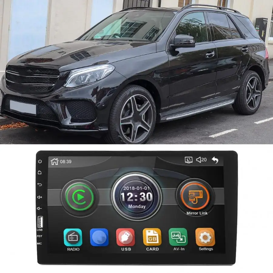 9 дюймов HD автомобильный проигрыватель Радио стерео WiFi Bluetooth MP5 плеер Центральный Multimidia 9008 алюминиевый сплав