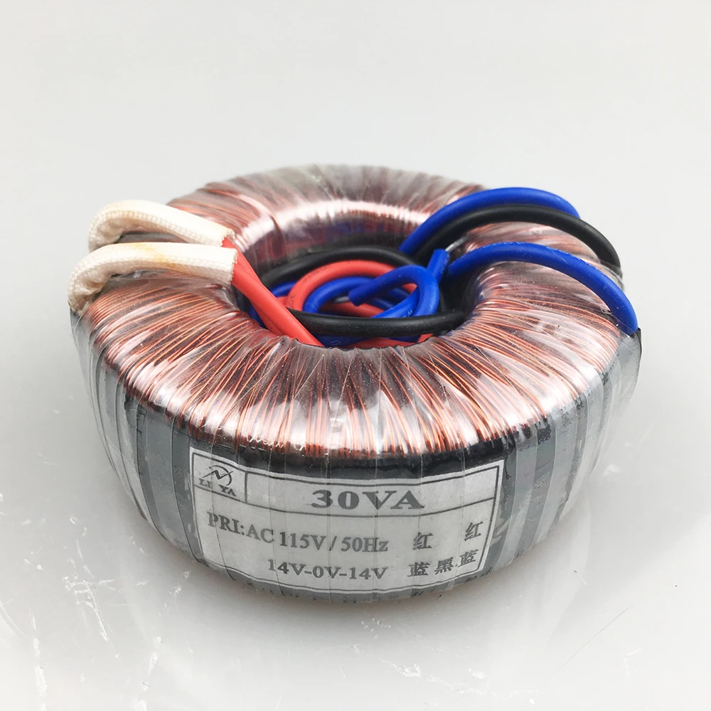 24V-0-24V Кольцевой трансформатор 50VA 220V вход двойной 24V пользовательский тороидальный трансформатор для усилитель мощности питания