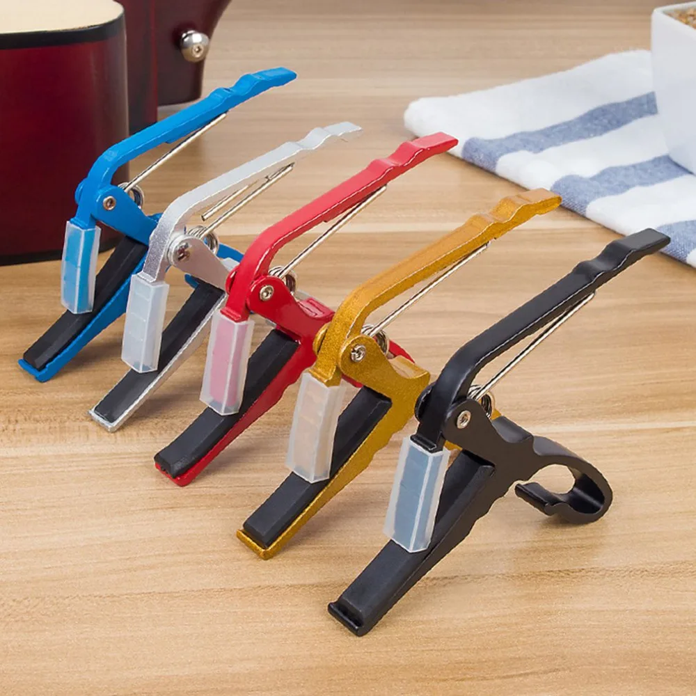 

Accessories Aluminum Alloy Guitar Tuner Clamp Professional Key Trigger Capo for Acoustic Electric Musical Instruments Wholesale