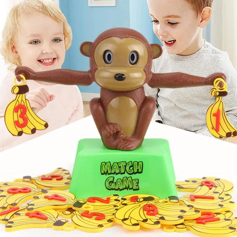 

Puzzle Math Educational Balance Scale Toy Monkey Digital Number Children Kid Baby Learn Developing Baby Brain Plus And Minus