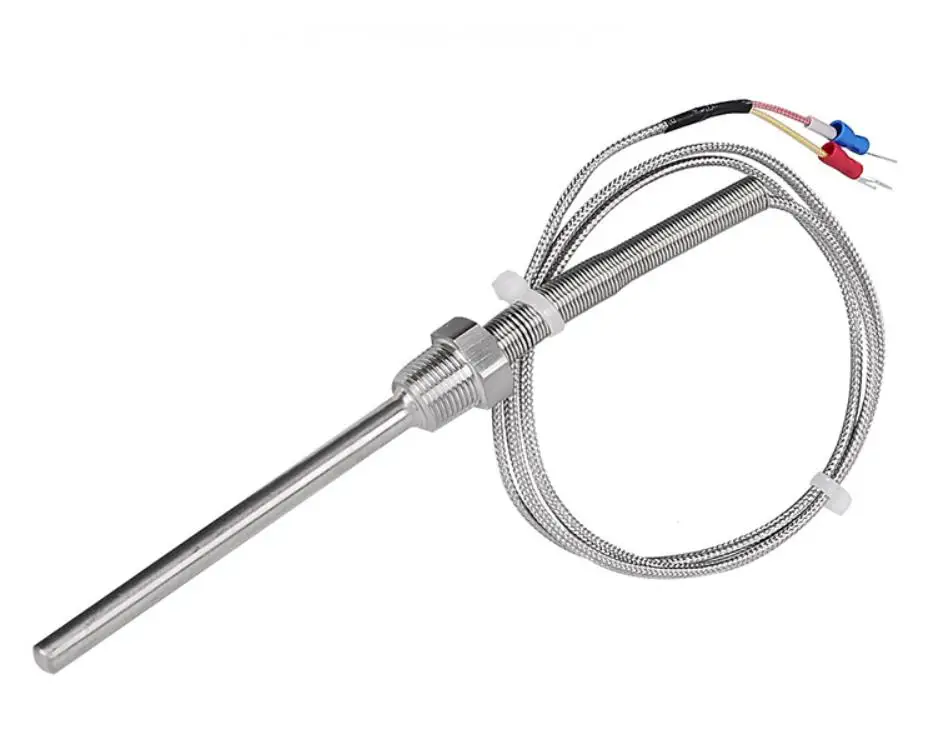 

Высокотемпературный термопарный передатчик типа K, зонд pT3/8, резьбовой металлический щит, провод, Температурный датчик 0-800 °C