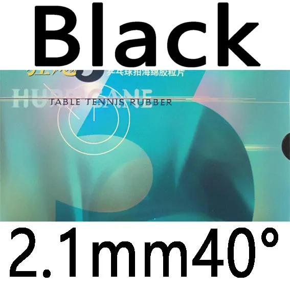 black 2.1mm H40 DHS NEO Hurricane3 Provincial team version pips в настольном теннисе резиновый с губкой для ракетки для пинг-понга - Цвет: black 2.1mm H40