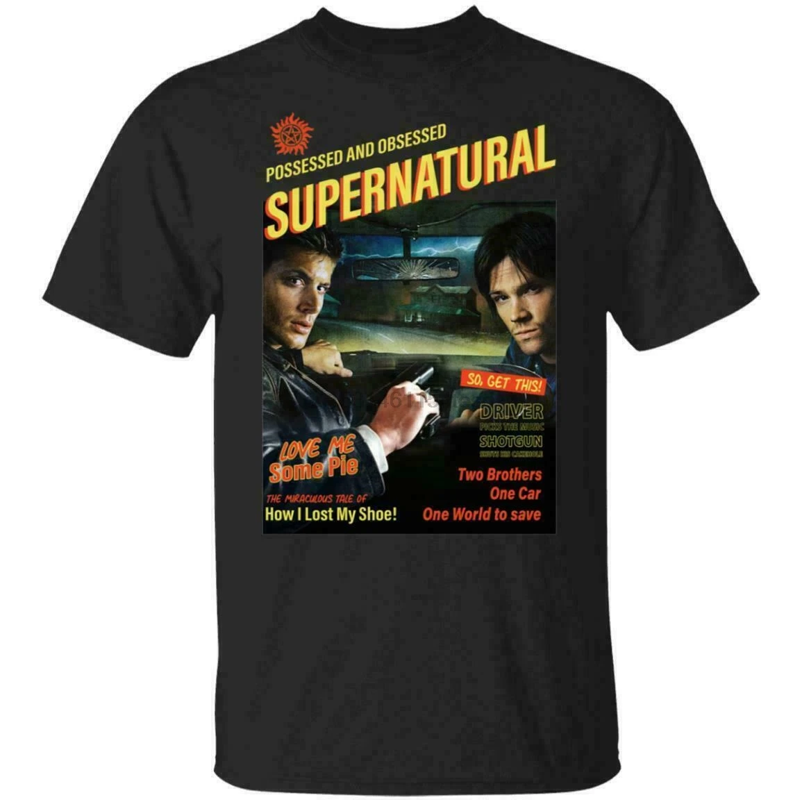 Hot Topic Launches a Supernatural Day End of the Road Fashion Collection T-shirt Print Men T Shirt Summer | Мужская одежда