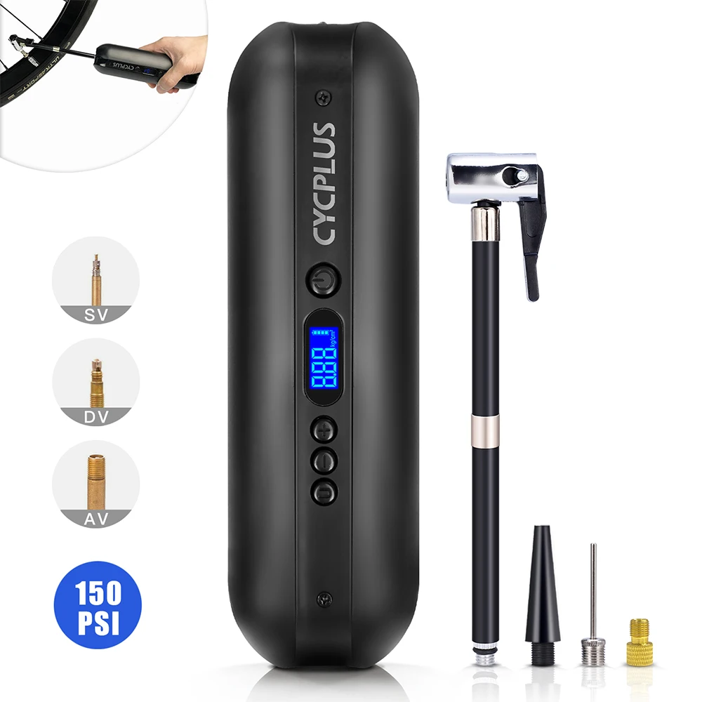 Air-Pump Bicycle-Accessories Balls Electric-Bicycle-Pump Car-Tyre-Inflator CYCPLUS Portable