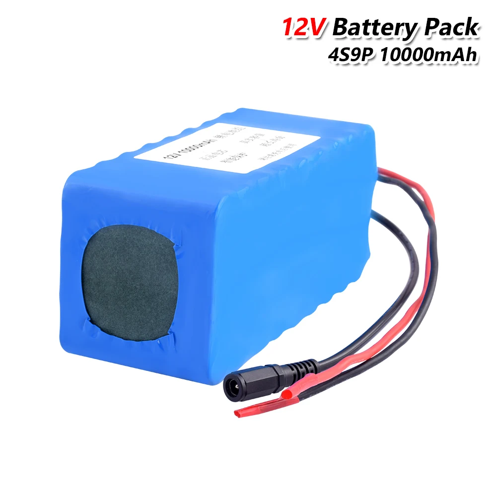 12V 10Ah 18650 Батарея пакет для е-байка 4S 9P Li-Ion BMS для электрического велосипеда Батарея для электровелосипед велосипед мотор Перезаряжаемые батареи