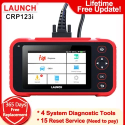 LAUNCH – X431 CRP123I Scanner de Diagnostic de voiture, outil de Diagnostic de moteur, Transmission TPMS, ABS SRS, OBD2 