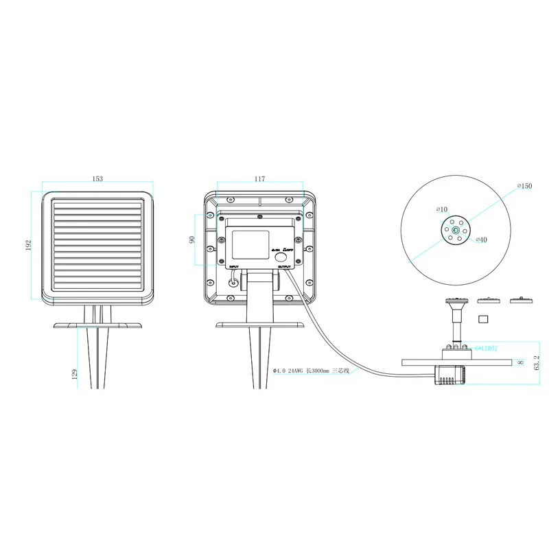 

Outdoor Solar Powered Water Fountain Pump Panel Garden Pond Pool Silent Kit