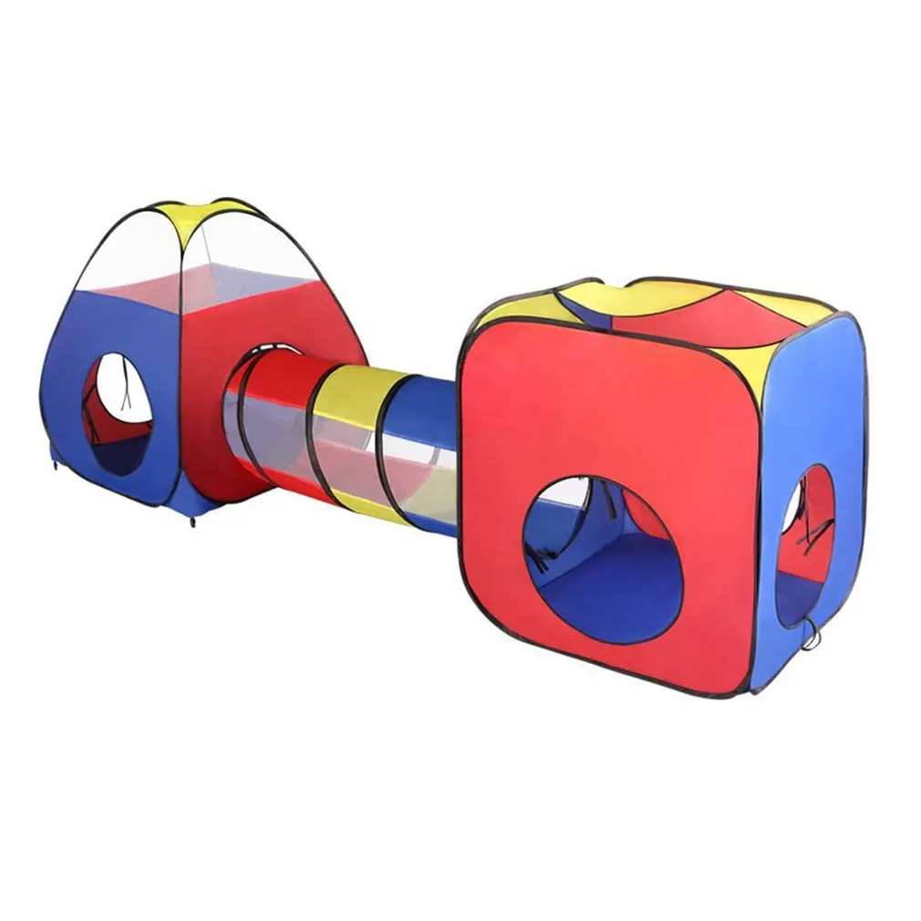

4 In One Children Indoor And Outdoor Crawling Tent Folding Game House Tent Throw Basketball Pool Toy