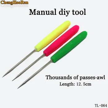 

ChengHaoRan Patchwork DIY handmade leather tools wooden handle sewing cone leather craft canvas tent sewing needle set