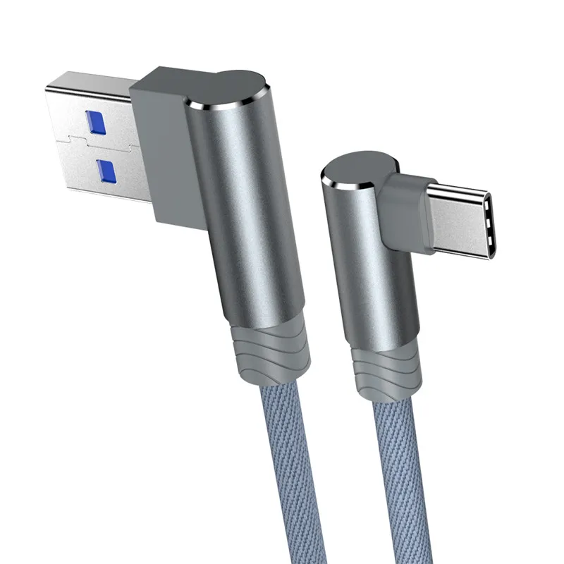 3M 90-Degree Fast Charging USB Type C Cable - Durable Long Wire Cord