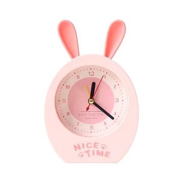

Cartoon Creative Alarm Clock Children Dormitory Simple Student Girl Modern Bedside Alarm Clock Despertador Madera Watch OO50AC