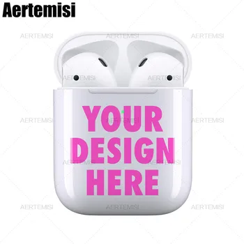 

Aertemisi 50 Pieces Design Your Own Custom Earphone Cases Crystal Clear Protective Case Cover Compatible with AirPods 2 & 1